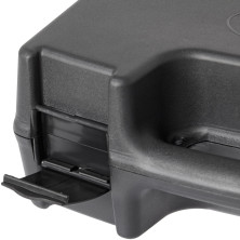 Кейс MEGAline 37,5х28х13mm, пластиковий, кліпси, чорний