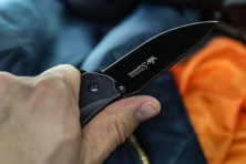 Ніж Kizlyar Supreme Zedd чорний, сталь AUS8