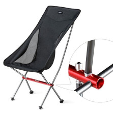 Крісло складане високе NaturehikeYL06 Alu Folding Moon Chair NH18Y060-Z, чорний