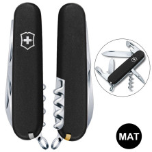 Складаний ніж Victorinox SPARTAN MAT чорний матовий лак