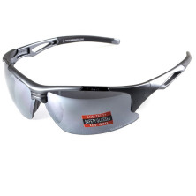 Окуляри Global Vision Friday Gray (silver mirror) дзеркальні чорні