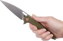 Ніж Artisan Archaeo G-10, D2 green