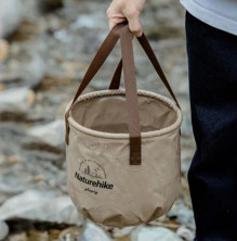 Відро складне Naturehike Round bucket PVC 10 л NH20SJ040 coffee