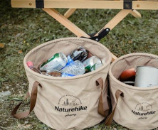 Відро складне Naturehike Round bucket PVC 10 л NH20SJ040 coffee