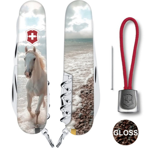 Складаний ніж Victorinox CLIMBER ZODIAC Білий кінь 1.3703.7.Z5270pk