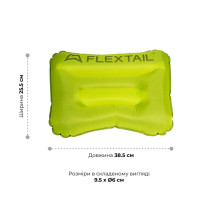 Надувна подушка Flextail Tiny Pillow, зелений