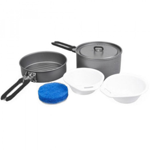 Набір посуду для 2-3 персон Fire-Maple Feast 2, чорні ручки