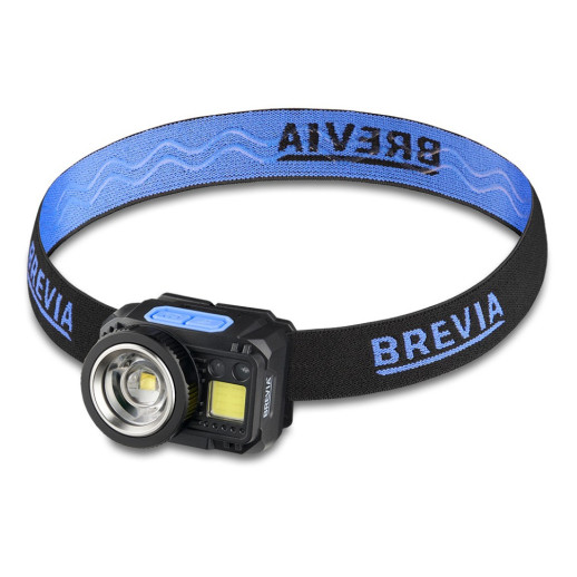 Ліхтар налобний BREVIA 550Lm, 3W CREE XPG + COB, 1200mAh/3xAAA, Zoom, Sensor White/Red (14400ERBX1)