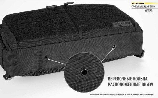 Сумка EDC, тактична Nitecore NEB20 Cordura 1050D, сірий