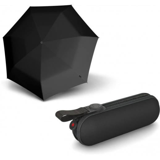 Парасоля Knirps X1 Black UV Protection Мех / Складана / 7 спиць / D90x18см
