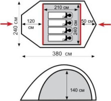 Намет Tramp Lair 4, TRT-007.04