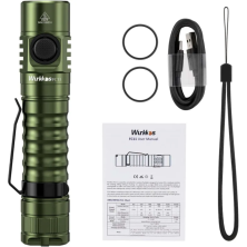 Ліхтар Wurkkos FC11 USB-C Rechargeable 18650 LED LH351D 90 CRI, зелений
