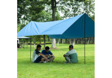 Тент кемпінговий Naturehike 420D 4х3 м, 2,5 кг orange (NH15T001-M)