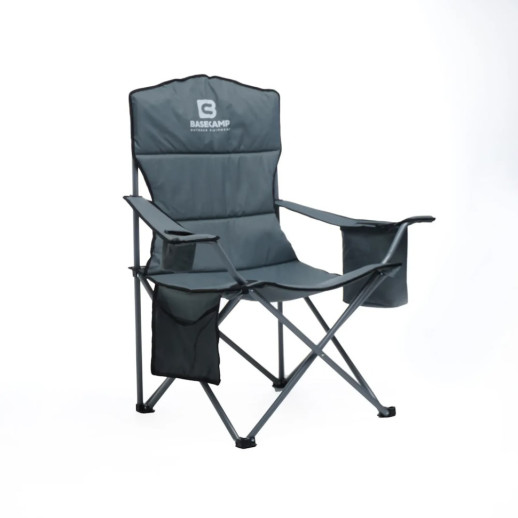 Кемпінгове крісло BaseCamp Hunter, 60x60x100 см, Grey (BCP 10205)