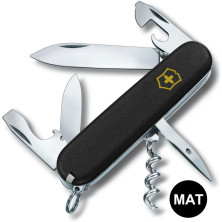 Складаний ніж Victorinox SPARTAN MAT чорний матовий лак з жовт.лого