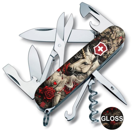 Складаний ніж Victorinox CLIMBER ZODIAC Чарівний єдиноріг 1.3703.7.Z5240pk