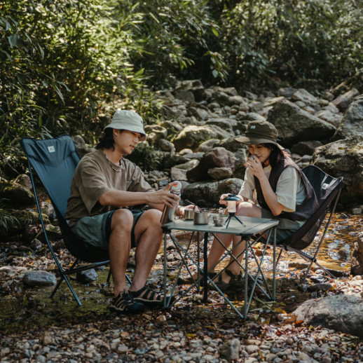 Стілець складаний ультралегкий Naturehike Stellaluna L04 CNK2450JJ015, розмір L, алюміній, сірий