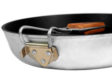 Сковорода Силумін похідна з антипригарним покриттям з ручкою, БЛС24