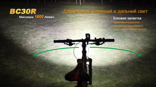 Велофара Fenix BC30R (вітринний зразок, є подряпини, немає кріплення на кермо)