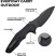 Ніж Hightron Mini Ventura, D2, G10, чорний, чорний stonewash клинок