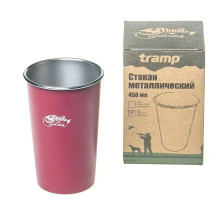 Стакан металевий (450мл) червоний Tramp TRC-099