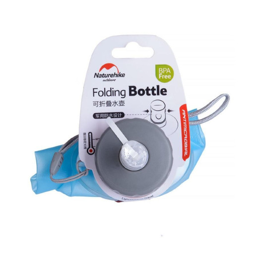 Фляга Soft bottle 0.5 л Naturehike NH61A065-B синьо-сіра