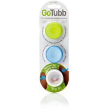 Набір контейнерів Humangear GoTubb 3-Pack Small (прозорий, зелений, синій)
