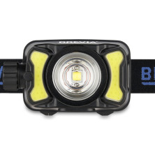Ліхтар налобний BREVIA 600Lm, 3W CREE XPG + COB, 1200mAh/3xAAA, Zoom, White/Red (14500ERBX1)