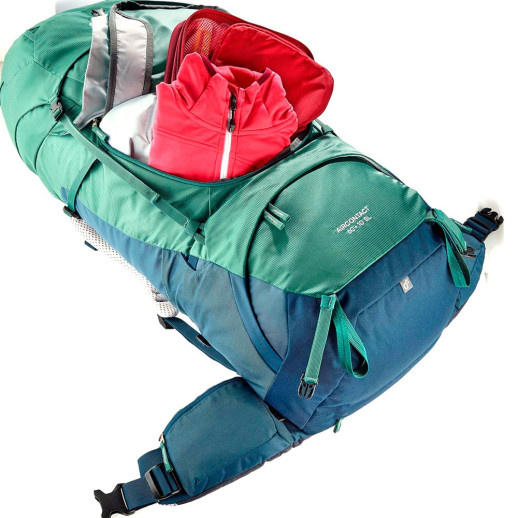 Рюкзак Deuter Aircontact 60 + 10 SL 2337 seagreen-marine