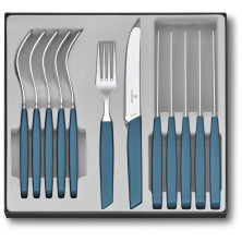 Набір кухонний Victorinox Swiss Modern Table Set (6 ножів tomato, 6 вилок), Синій