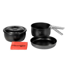 Набір посуду Trangia Tundra III 1.75 / 1.5 л (два казанки, сковорідка, кришка, ручка, чохол)