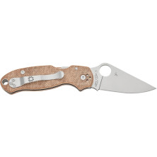 Ніж Spyderco Para 3 Brown Canvas Micarta brown