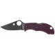 Ніж Spyderco Manbug Black Blade, Micro-Melt PD#1, FRN burgundy