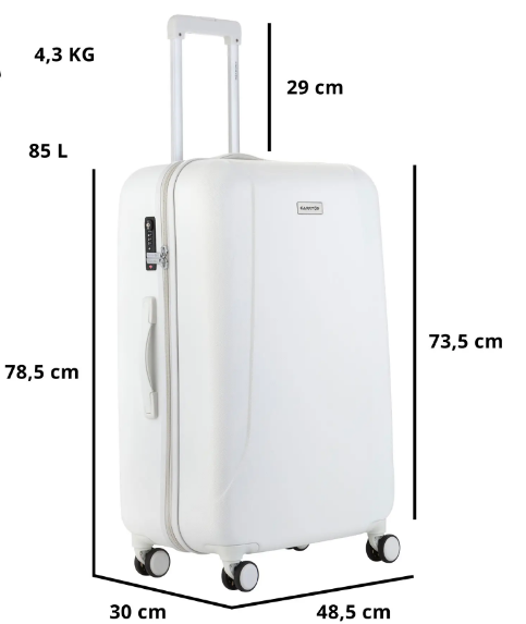 Валіза CarryOn Skyhopper TSA (L) White (502417)