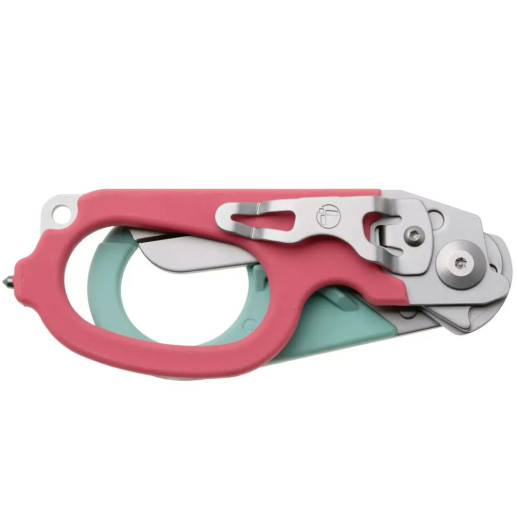 Ножиці Leatherman Raptor Rescue, бірюзово-рожеві, utility чохол