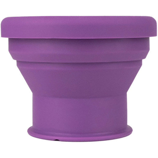 Стакан Tribe Collapsible Shot 90 мл з кришкою силіконовий T-FF-0030, plum