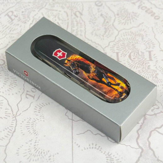 Складаний ніж Victorinox HUNTSMAN ZODIAC Золотий кінь 1.3713.Z5220pk