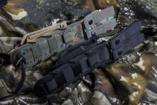 Ніж Kizlyar Supreme Alpha сірий титан, сталь D2, чорні піхви