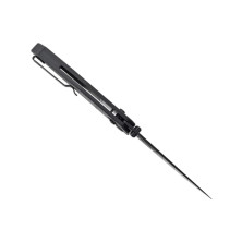 Ніж Hightron Sharplyn, 14C28N, G10 + CF, чорний, чорний клинок