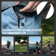 Ніж Hightron Sharplyn, 14C28N, G10 + CF, чорний, чорний клинок