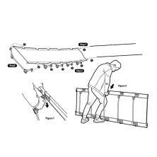 Ліжко складане Naturehike XJC05 NH20JJ001, Поліестер Oxford / алюміній (хакі)