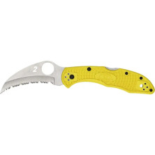 Ніж Spyderco Tasman Salt 2, серейтор yellow (C106SYL2)