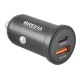 Автомобільний зарядний пристрій Brevia ePower DualCharge 48W 1xUSB-C+1xUSB-A, black