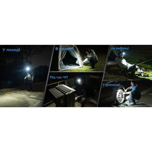 Ліхтар Wuben E7 6500К, зелений