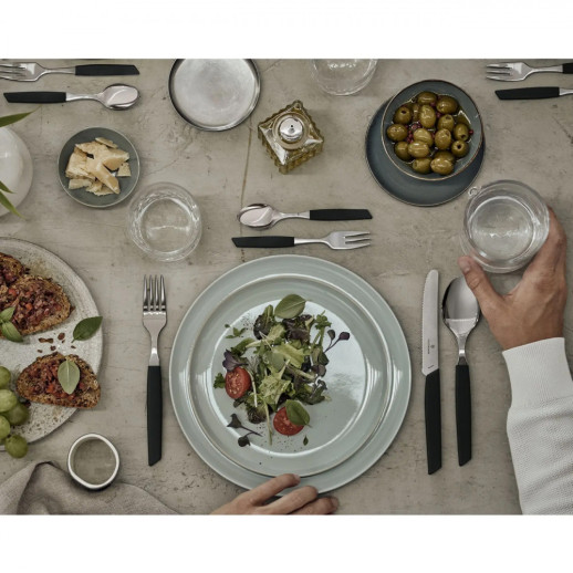 Набір кухонний Victorinox Swiss Modern Table Set 24 шт з чорн. ручкою (6 ножів tomato, 6 виделок, 6 ложок, 6 ложок)