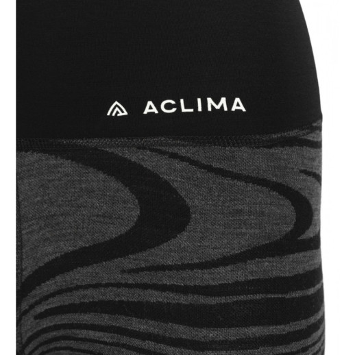 Термокальсони жін. Aclima WarmWool 200 Longs High Waist висока посадка Black Motion L