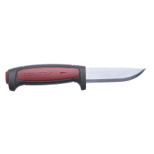 Ніж Morakniv Pro C, вуглецева сталь, гумова ручка з червоною вставкою 12243