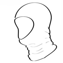 Балаклава Lasting LUK, зелена, L-XL