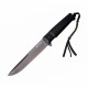 Ніж Kizlyar Supreme Alpha сірий титан, сталь AUS8, чорні піхви