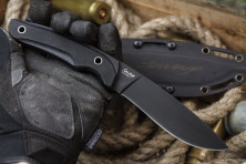 Ніж Kizlyar Supreme Savage чорний, сталь AUS8